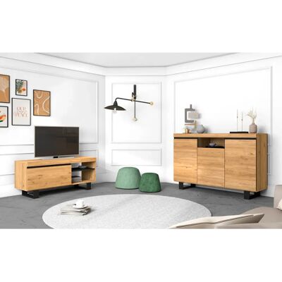Skraut Home - Naturale - 120cm - Nordic Black Oak - kast Skraut Home - Naturale - 120cm - Nordic Black Oak - kast