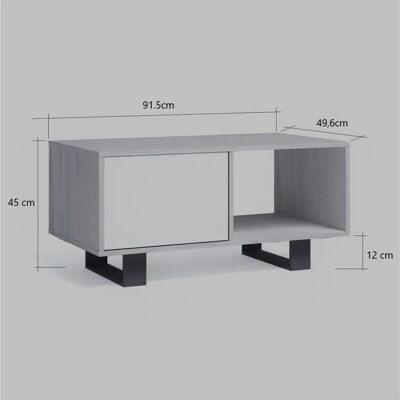 Skraut Home WIND Grau Antrazit Couchtisch - Tisch Skraut Home WIND Grau Antrazit Couchtisch - Tisch