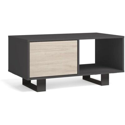 Skraut Home Wind Gris Antracita Roble - Mesa de centro Skraut Home Wind Gris Antracita Roble - Mesa de centro