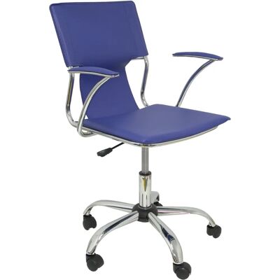 Silla de Oficina Piqueras y Crespo Modelo 214AZ Azul con Brazos Fijos - Silla de Oficina Silla de Oficina Piqueras y Crespo Modelo 214AZ Azul con Brazos Fijos - Silla de Oficina