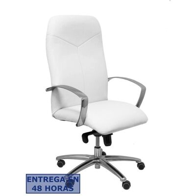 P&C Caudete Weißer Bürostuhl - Ergonomisch, Verstellbar, Drehbar P&C Caudete Weißer Bürostuhl - Ergonomisch, Verstellbar, Drehbar
