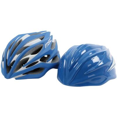 Casque MSC Road Pro - Inmold, Kevlar, Bleu / Blanc - Publicité Casque MSC Road Pro - Inmold, Kevlar, Bleu / Blanc - Publicité
