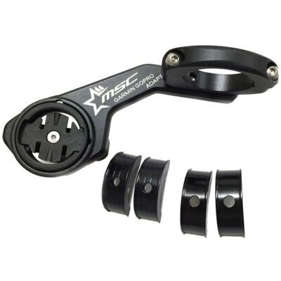 MSC Modello - Support leggero e minimalista nero per GPS e GoPro - accessorio di montaggio MSC Modello - Support leggero e minimalista nero per GPS e GoPro - accessorio di montaggio