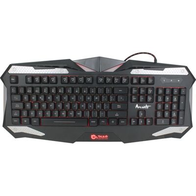 Tastiera Gaming Talius Arconte - Nero, Argento, QWERTY Spagnolo Tastiera Gaming Talius Arconte - Nero, Argento, QWERTY Spagnolo