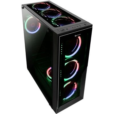 Talius Valkyria Tour Midi RGB Verre - Boîtier PC - Publicité Talius Valkyria Tour Midi RGB Verre - Boîtier PC - Publicité