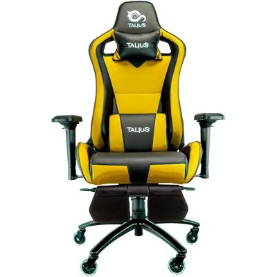 Silla de videojuegos Talius Caiman Amarillo/Negro - Asiento acolchado Silla de videojuegos Talius Caiman Amarillo/Negro - Asiento acolchado