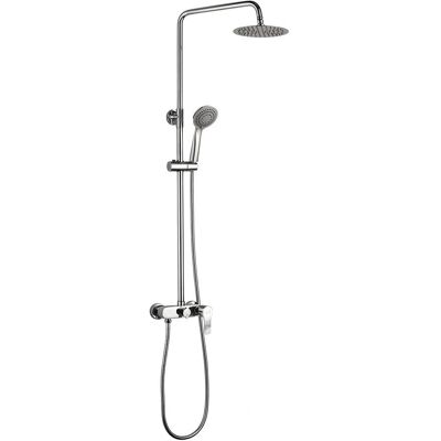 Columna de Ducha Ajustable Kibath - Cromo gris - 80-120cm Columna de Ducha Ajustable Kibath - Cromo gris - 80-120cm