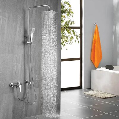 Columna de Ducha Extensible Kibath - Cuadrada 80-120cm - Diseño Moderno Columna de Ducha Extensible Kibath - Cuadrada 80-120cm - Diseño Moderno