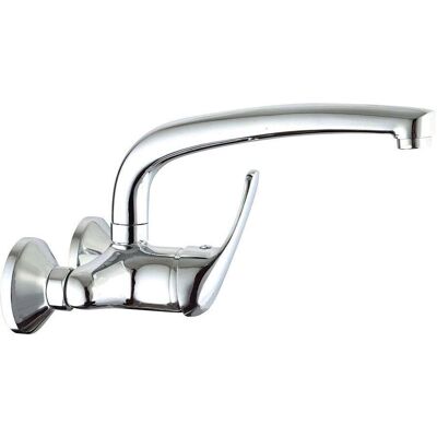 KIBATH Wall-mounted Kitchen Mixer with Swivel Spout - Kitchen Faucet KIBATH Wall-mounted Kitchen Mixer with Swivel Spout - Kitchen Faucet