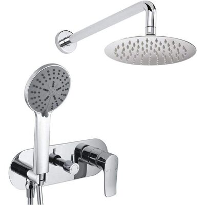 Kibath Sar Mitigeur douche encastré avec pluie et main - Publicité Kibath Sar Mitigeur douche encastré avec pluie et main - Publicité