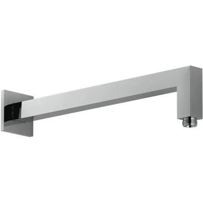 Brazo de ducha cuadrado de pared 37cm cromo latón Brazo de ducha cuadrado de pared 37cm cromo latón
