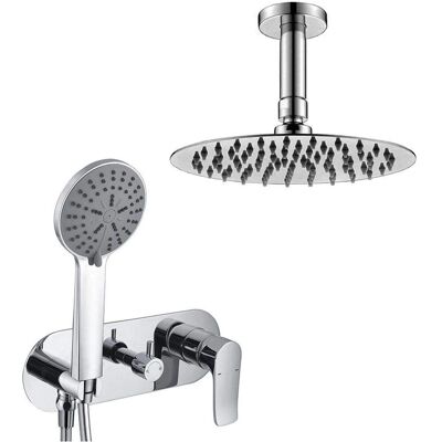 KIBATH Mitigeur de Douche Encastré - Effet Pluie, Laiton - Publicité KIBATH Mitigeur de Douche Encastré - Effet Pluie, Laiton - Publicité