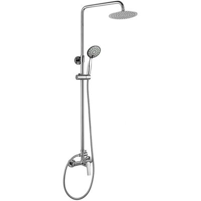 Coluna de duche KIBATH - Altura ajustável, Cabeça de chuva 20cm, Latão Coluna de duche KIBATH - Altura ajustável, Cabeça de chuva 20cm, Latão