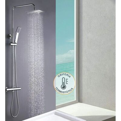 Kibath - Columna de Ducha Termostática Extralarga - Seguridad y Diseño Moderno Kibath - Columna de Ducha Termostática Extralarga - Seguridad y Diseño Moderno