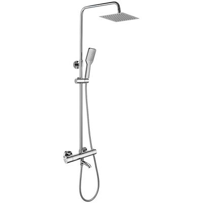 Columna de Ducha Termostática Kibath - Caño Quad, Extensible 80-120cm Columna de Ducha Termostática Kibath - Caño Quad, Extensible 80-120cm