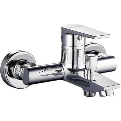 Kibath Mezclador de bañera Den con desviador doble - Cromo Kibath Mezclador de bañera Den con desviador doble - Cromo