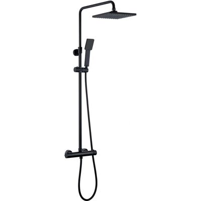 Kibath - Columna de Ducha Termostática Cuadrada 83-120cm Kibath - Columna de Ducha Termostática Cuadrada 83-120cm