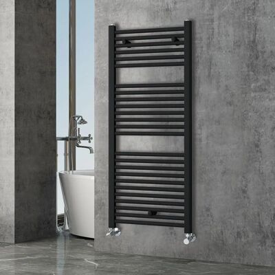 Kibath Radiateur Towel Rail en Acier Noir 1200x500 - Radiator towel rail - Publicité Kibath Radiateur Towel Rail en Acier Noir 1200x500 - Radiator towel rail - Publicité