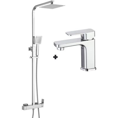 Kibath Che Pack Columna de Ducha con Altura Ajustable - Tipo de Baño Kibath Che Pack Columna de Ducha con Altura Ajustable - Tipo de Baño