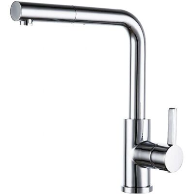 Grifo de Cocina KIBATH Zie - Extraíble, Cromo, Latón, 35,5cm Grifo de Cocina KIBATH Zie - Extraíble, Cromo, Latón, 35,5cm