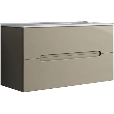 Mueble de baño Victoria Moka mate suspendido - Mueble de baño de Kibath Mueble de baño Victoria Moka mate suspendido - Mueble de baño de Kibath