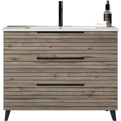 Gabinete de baño KEN 80x45 cm - Acabado Desierto con 3 Cajones Gabinete de baño KEN 80x45 cm - Acabado Desierto con 3 Cajones