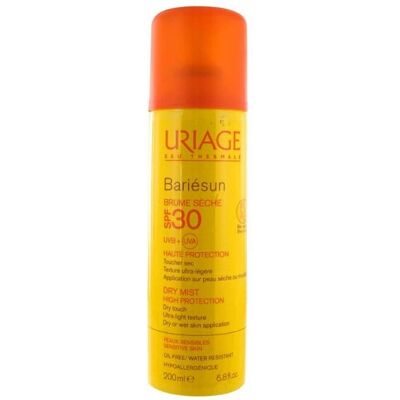 Uriage Bariésun Brume Sèche SPF 30 - Spray Solaire - Publicité Uriage Bariésun Brume Sèche SPF 30 - Spray Solaire - Publicité