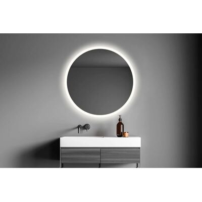 BathStage 67700 B-953 Espejo LED - 80cm Redondo, Ácido, Aluminio BathStage 67700 B-953 Espejo LED - 80cm Redondo, Ácido, Aluminio