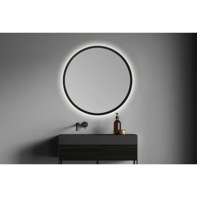 Espejo LED Redondo Bath Stage B-953 - 60cm Negro - Luz para Baño Espejo LED Redondo Bath Stage B-953 - 60cm Negro - Luz para Baño