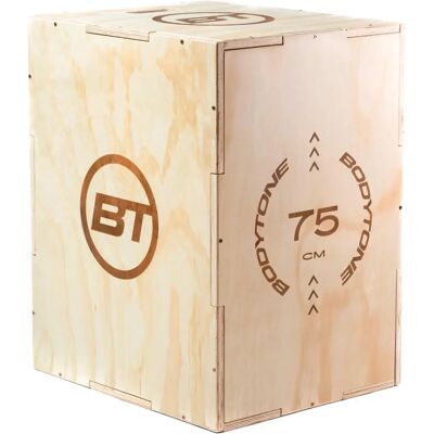 Caja Pliométrica Bodytone - Marrón - Ajustable 40x50x60 cm - Accesorios Fitness Caja Pliométrica Bodytone - Marrón - Ajustable 40x50x60 cm - Accesorios Fitness