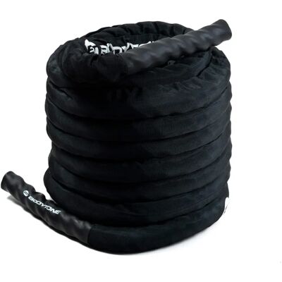 Cuerda de Batalla Bodytone - 15 m, 38 mm, Negro Cuerda de Batalla Bodytone - 15 m, 38 mm, Negro