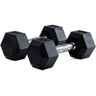Mancuernas Hexagonales Bodytone - 7,5kg - Negro - Equipo de fuerza Mancuernas Hexagonales Bodytone - 7,5kg - Negro - Equipo de fuerza