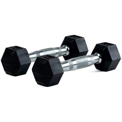 Bodytone Hexagon Dumbbells 1kg - Black - Professional Gym Equipment Bodytone Hexagon Dumbbells 1kg - Black - Professional Gym Equipment