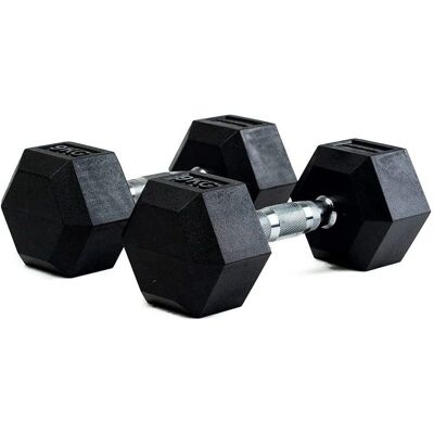 Mancuernas Hexagonales de Goma 9 kg - Negro - Pesas MKP talla UNICA - Tipo de producto: Mancuernas Mancuernas Hexagonales de Goma 9 kg - Negro - Pesas MKP talla UNICA - Tipo de producto: Mancuernas