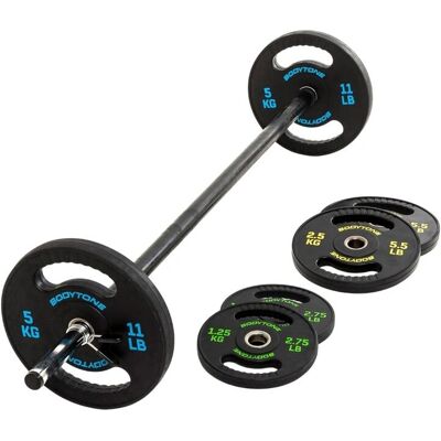 Bodytone 17kg Weight Set - Adjustable with Bar and Discs Bodytone 17kg Weight Set - Adjustable with Bar and Discs