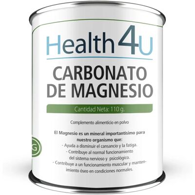 Health 4U Carbonato de Magnesio en Polvo - Suplemento Dietético Health 4U Carbonato de Magnesio en Polvo - Suplemento Dietético