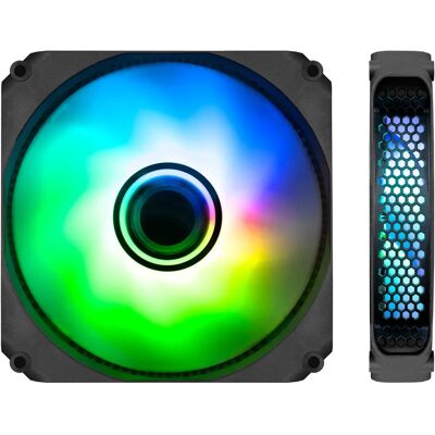 Ventilador de caja de ordenador CoolBox Infinity - 12cm Multicolor Ventilador de caja de ordenador CoolBox Infinity - 12cm Multicolor