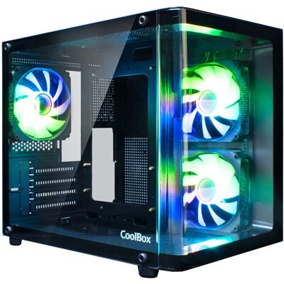 CoolBox GM100 - Torre PC com ARGB, vidro lateral, 800W, Ryzen 7 CoolBox GM100 - Torre PC com ARGB, vidro lateral, 800W, Ryzen 7