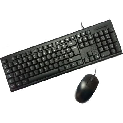 CoolBox Teclado Ratón Negro Español Qwerty - Teclado y Ratón CoolBox Teclado Ratón Negro Español Qwerty - Teclado y Ratón