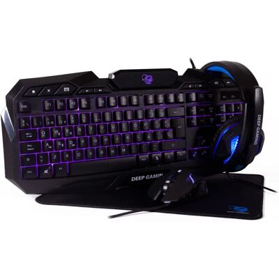 Deep Gaming DG-KTRAA-10 Tastiera e Mouse - Nero Deep Gaming DG-KTRAA-10 Tastiera e Mouse - Nero