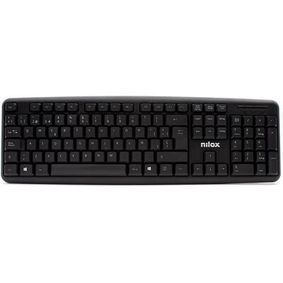 Nilox NXKBE000002 Svart Spansk USB-tangentbord Nilox NXKBE000002 Svart Spansk USB-tangentbord