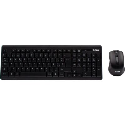 Nilox NXKMWE0001 Teclado y Ratón Inalámbrico - Negro - Teclado y Ratón Nilox NXKMWE0001 Teclado y Ratón Inalámbrico - Negro - Teclado y Ratón