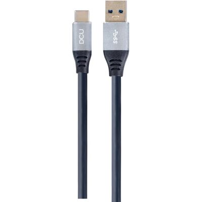 Câble USB DCU Tecnologic - 1,5m, USB 3.2, Noir & Gris - Type de Produit Câble USB DCU Tecnologic - 1,5m, USB 3.2, Noir & Gris - Type de Produit