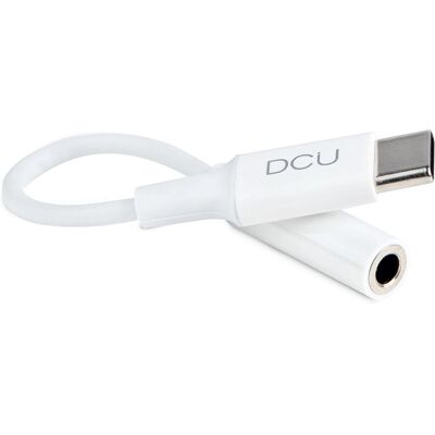 DCU Tecnologic USB-C auf 3,5mm Audio-Adapter - Weiß DCU Tecnologic USB-C auf 3,5mm Audio-Adapter - Weiß
