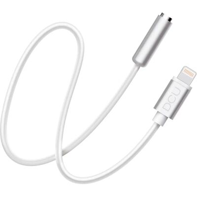 Cable de Luz Blanco DCU - Adaptador Lightning/Jack - 15cm - Cable Lightning Cable de Luz Blanco DCU - Adaptador Lightning/Jack - 15cm - Cable Lightning