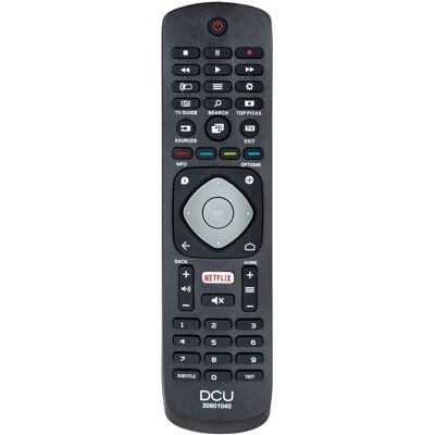 DCU Tecnologic Controlo Remoto - IR Sem Fio TV - Preto - Controlo Remoto DCU Tecnologic Controlo Remoto - IR Sem Fio TV - Preto - Controlo Remoto