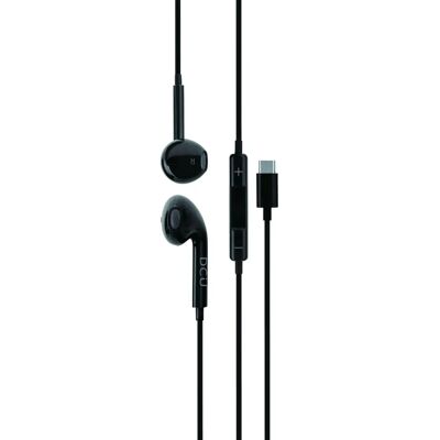 Fones de ouvido DCU 34151011 - Com fios, Microfone, Chamadas/Música, Preto Fones de ouvido DCU 34151011 - Com fios, Microfone, Chamadas/Música, Preto