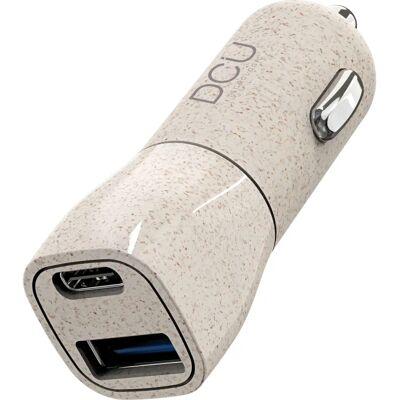 Chargeur Auto Écologique DCU - 20W PD, 18W QC 3.0 - Universel Chargeur Auto Écologique DCU - 20W PD, 18W QC 3.0 - Universel