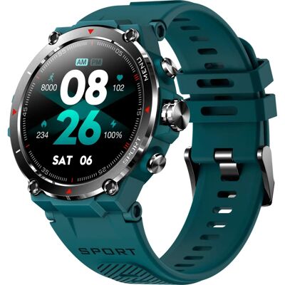 DCU Verde Cyan 1,3" Tela AMOLED Relógio inteligente - Relógio inteligente DCU Verde Cyan 1,3" Tela AMOLED Relógio inteligente - Relógio inteligente