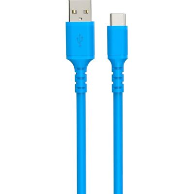 DCU Tecnologic Modell 30402075 USB-Kabel - USB 2.0 - 1 m - Blau - USB A zu USB-C DCU Tecnologic Modell 30402075 USB-Kabel - USB 2.0 - 1 m - Blau - USB A zu USB-C